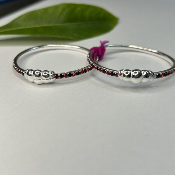 Tiny Treasures Silver Bangle - Image 3