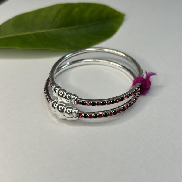 Tiny Treasures Silver Bangle - Image 4