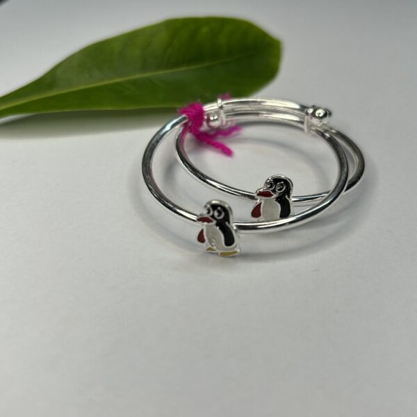 Little Blessings Silver Bangle