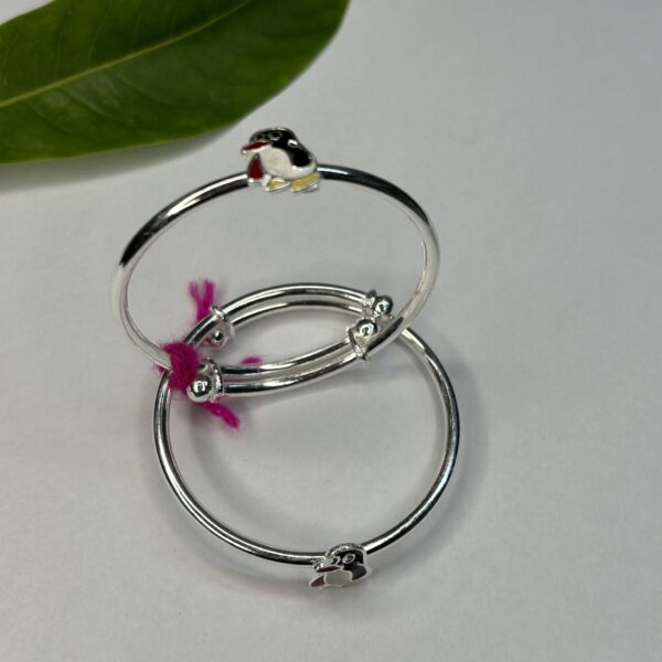 Little Blessings Silver Bangle - Image 5