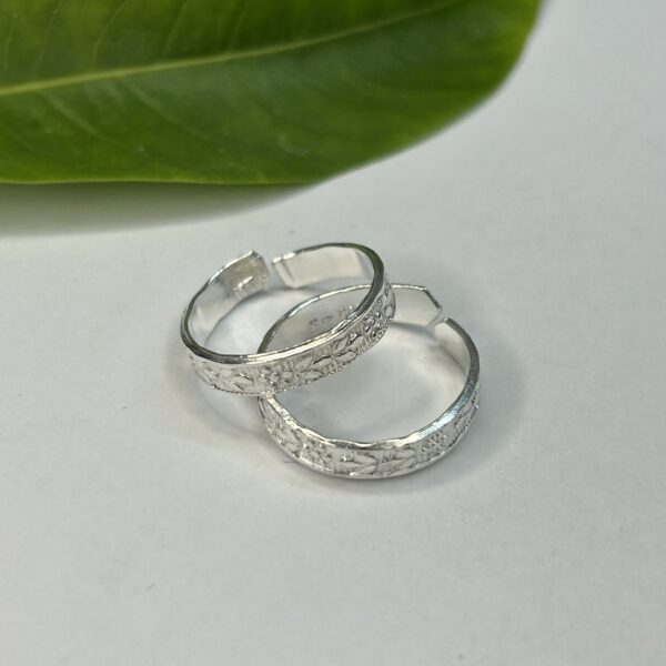 Silver Wave Toe Ring - Image 4