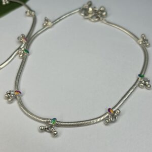 Glamorous Silver Payal