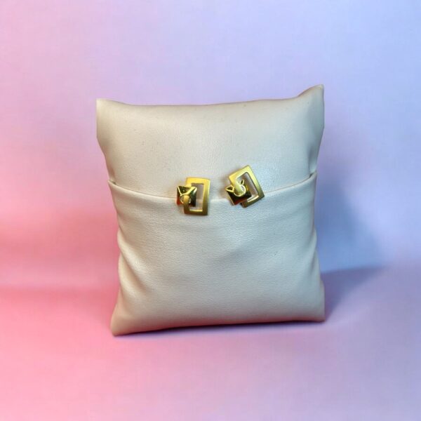 Golden Aurora Drop Earrings - Image 2