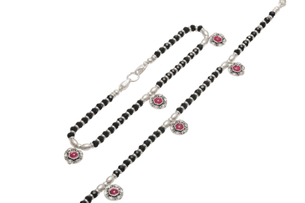 Black Beads Payal
