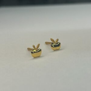 Apple gold earrings